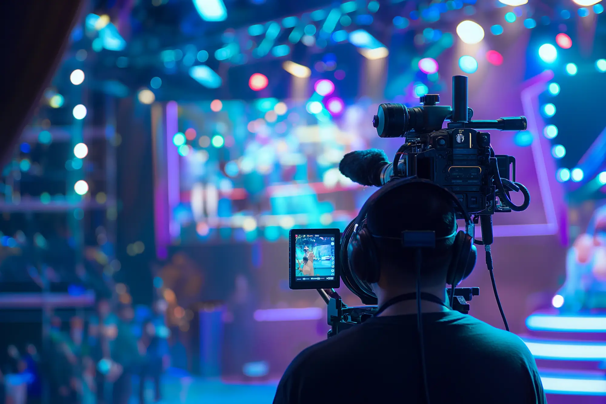 national-av-solutions a cameraman filming a show